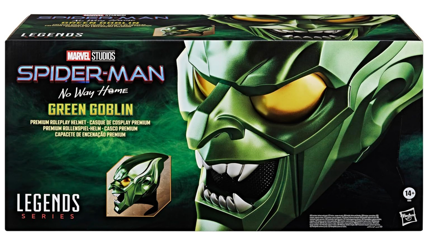 Disney Parks MARVEL Legends Series Green Goblin Premium Roleplay Helmet New
