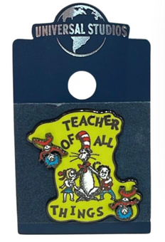Universal Studios Dr. Seuss Teacher of all Things Pin New With Tag