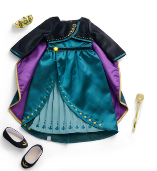 American Girl Disney Frozen Queen Anna Outfit & Accessories for 18inch Doll New