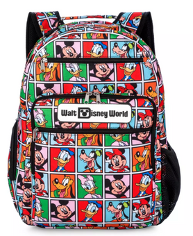 Disney Parks Walt Disney World Mickey & Friends Comic Travel Backpack New W Tag