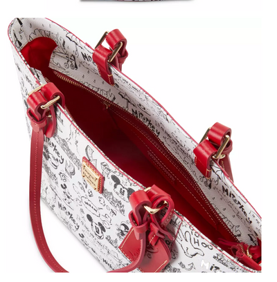 Disney Parks Mickey Sketch Art Dooney & Bourke Tote Bag New with Tag
