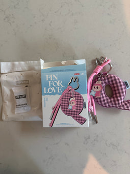 Pop Mart Labubu The Monsters Pin for Love Letter Pendant Q Keychain USA New