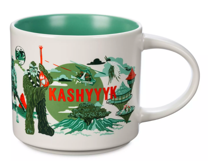 北米限定 スターバックス KELSEY MONTAGUEART+STARBUCK Disney Parks Starbucks Discovery Series Star Wars Kashyyyk Mug New