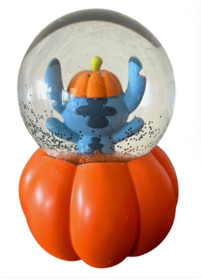 Disney Stitch Pumpkin Snow Globe New Lilo & Stitch Jack O Lantern Halloween