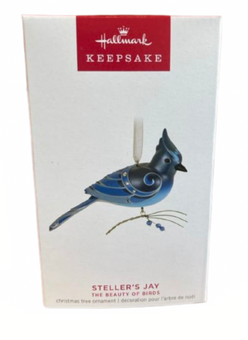 Hallmark 2023 Keepsake The Beauty of Birds Steller's Jay Ornament New with Box