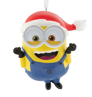 Hallmark Minions Bob in Santa Hat Christmas Ornament New With Box