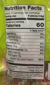 Disney Parks Character Bites Rainbow Sticks Pluto Gummies New with Tag