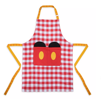 Disney Parks Mousewares 3D Mickey Ears with Mickey Shorts Apron for Adults New