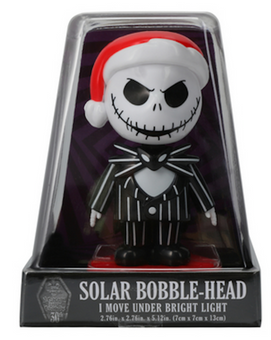Disney Santa Jack Skellington Solar Bobblehead Nightmare Before Christmas New