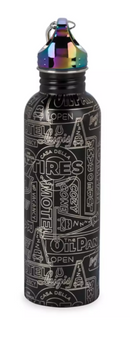 Disney Parks Cars Land Neon Lights Stainless Steel Water Bottle New With Tag