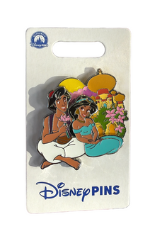 Disney Parks Aladdin Jasmine sitting in front of Agrabah Palace Pin New With Tag