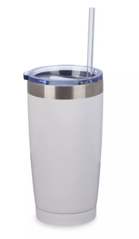 Disney Parks Fantasyland Castle Stainless Steel Tumbler with Straw New with Tag