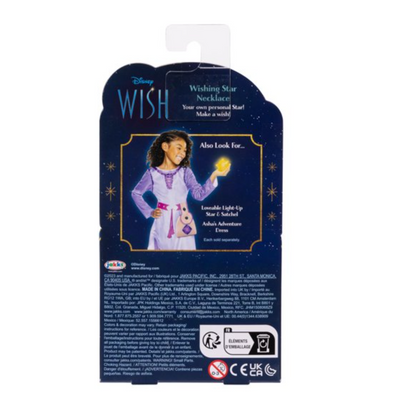Disney 100 Wish Wishing Light Up Star Necklace Toy New with Box