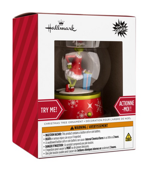 Hallmark How the Grinch Stole Christmas! Musical Globe Ornament New with Box