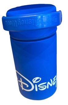 Disney Parks Walt Disney World Logo Mania Blue Water Bottle Small New With Tag
