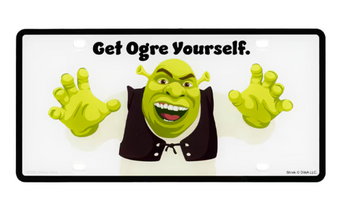 Universal Studios Shrek Get Ogre Yourself License Plate New With Tag