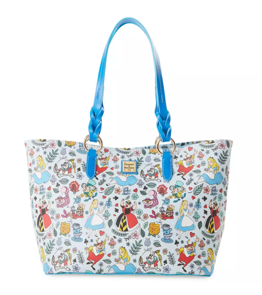 Disney Parks Alice in Wonderland Dooney & Bourke Tote Bag New With Tag