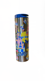 Disney 2024 Walt Disney World Magic Kingdom Discovery Series Metal Tumbler New