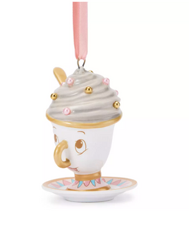 Disney Sugarplum Fairytale Beauty and the Beast Chip Christmas Ornament New