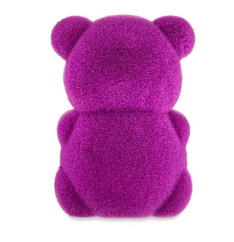 Valentine's Day 4in Small Flocked Purple Bear Decor Figure by Way To Celebrate New