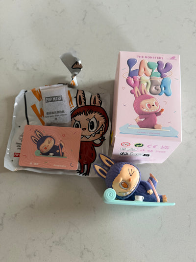 Pop Mart Labubu The Monsters Lazy Yoga Americano Figure USA SELLER New with Box