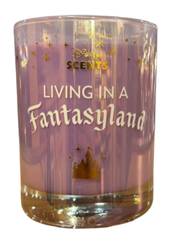 Disney Parks Living in a Fantasyland Purple Scented Candle New With Tag