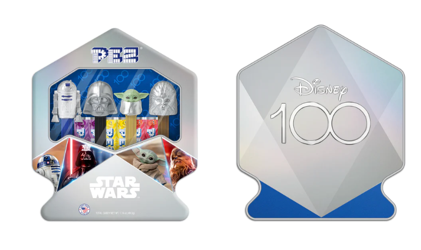 Disney 100 Star Wars PEZ Dispenser and Refills Set of 4 New Sealed