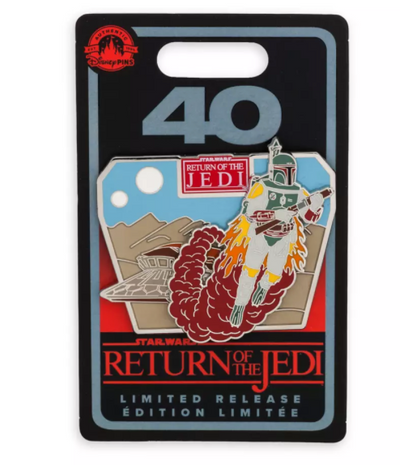 Disney Parks Boba Fett Star Wars: Return of the Jedi 40th Pin New with Card