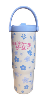 Disney Parks Walt Disney World Flowery Castle Water Bottle New with Tag