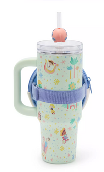 Disney It is a Small World Stainless Steel Travel Tumbler with Straw Zip Case