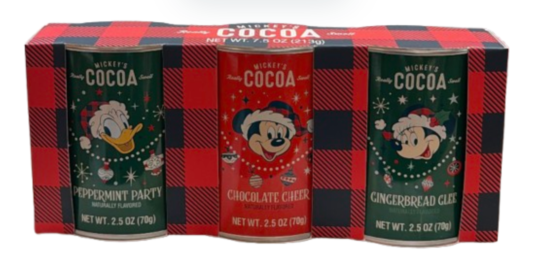 Disney Parks Mickey's Really Swell Cocoa Set of 3 Holiday New With Tag