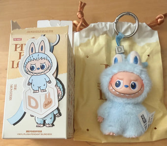 Pop Mart Labubu The Monsters Pin for Love Letter D Plush Keychain USA New