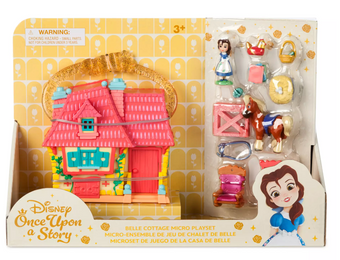 Disney Parks Once Upon a Story Belle Cottage Micro Play Set Beauty Beast New Tag