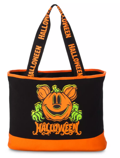 Disney Parks Halloween 2024 Mickey Mouse Glow-in-the-Dark Tote Bag New With Tag