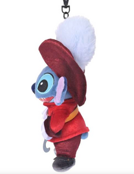 Disney Halloween Villains Stitch as Captain Hook Plush Keychain Bag Charm New