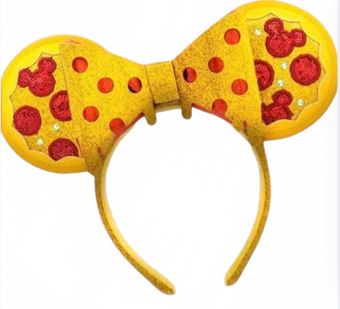 Disney Parks Snacks Eats Pizza Minnie Ears Headband for Adult New With Tag