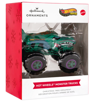 Hallmark Hot Wheels Christmas Ornament Monster Trucks Mega Wrex New