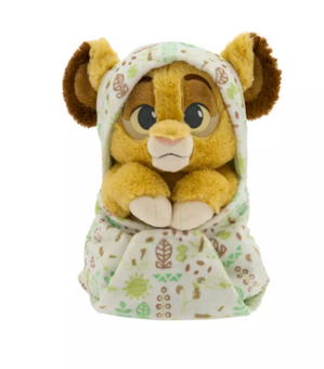 Disney Parks Simba Lion King Small Plush in Swaddle Babies in a Blanket Toy New