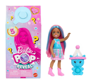 Barbie Chelsea Pop Reveal 5.5" Shakes Series Doll Scent Toy New With Tag