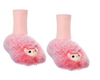 Universal Studios Harry Potter Pink Pygmy Puff Slipper Socks Plush New With Tag