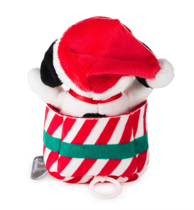 Hallmark Peanuts Christmas Snoopy in Present Zip-Along Plush New with Tag