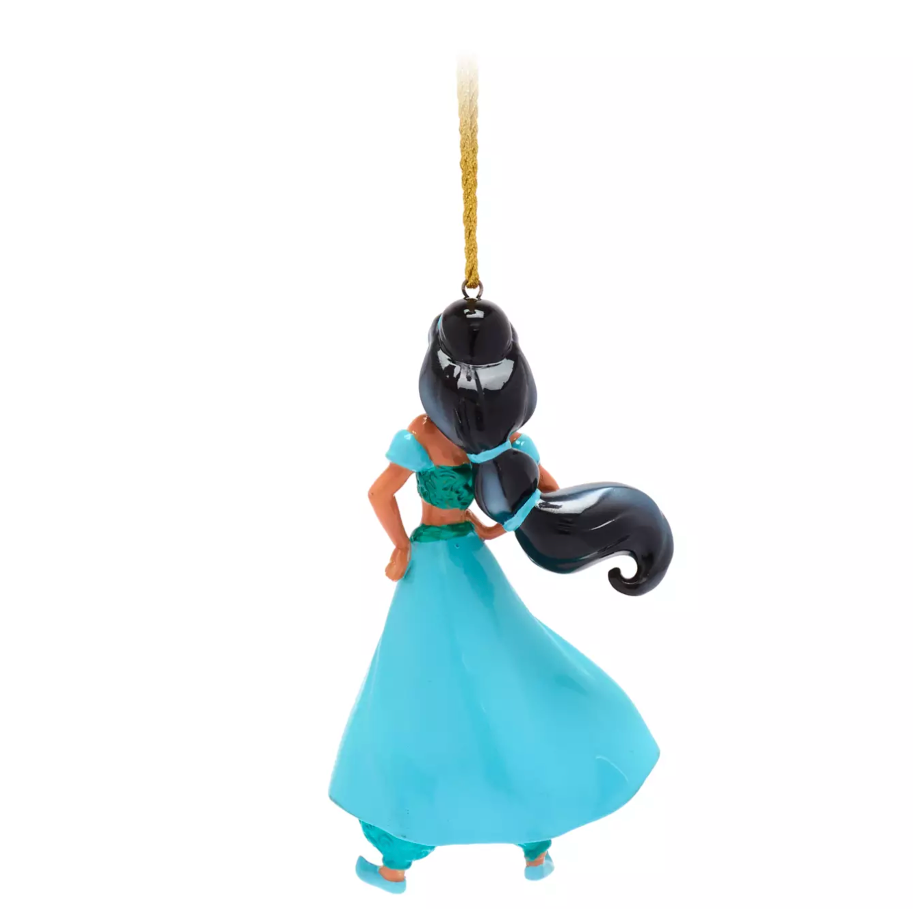 Disney Parks Princess Jasmine Glitter Porcelain Christmas Ornament New with Box