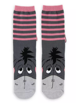 Disney Parks Winnie the Pooh Friends Eeyore 3D Socks W5-10 M5-9 New with Tag