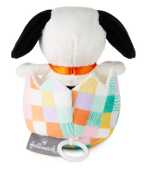 Hallmark Peanuts Snoopy in Egg Zip-Along Plush Toy Easter New with Tag
