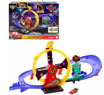 Disney Pixar Cars Race Lightning McQueen Celebration Raceway Playset Toy New