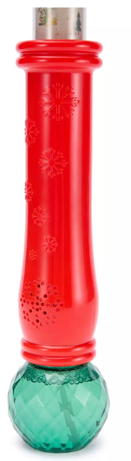 Disney Parks Mickey Mouse Icon Peppermint Swirl Holiday Scented Bubble Wand New