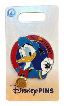 Disney Parks Wanna Trade? Trader Donald Duck Pin New With Card