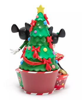 Disney Parks Mickey Mouse Minnie Holiday Christmas Statue Signature Figurine