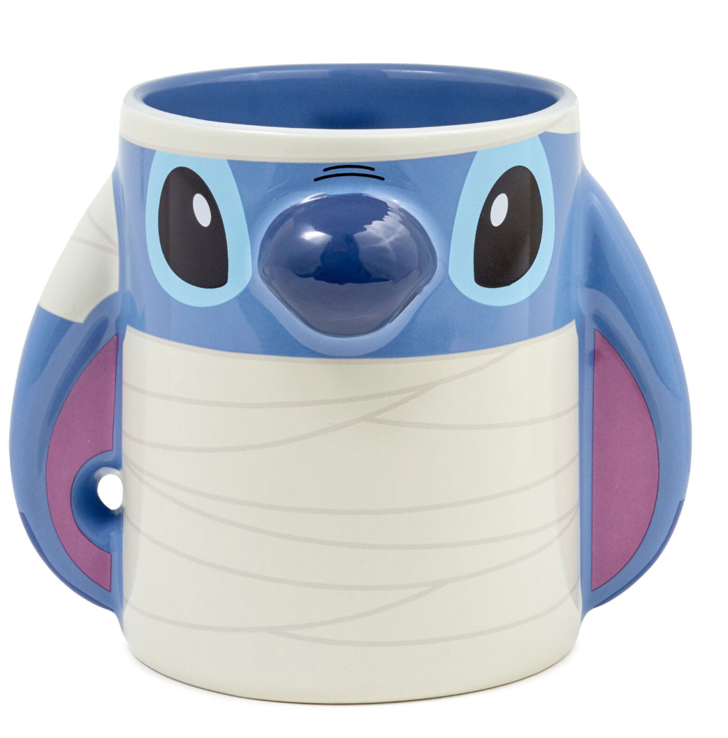 Hallmark Disney Mummy Stitch Sculpted Coffee Mug, 20 oz. New With Tag