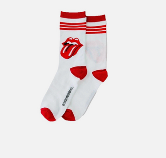 Rolling Stones Band Crew Socks One Size Fits Most Unisex w Collectible Box New